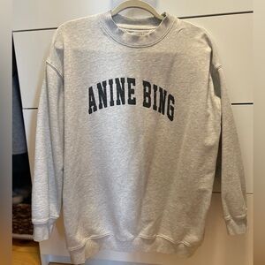 Anine Bing Tyler Sweatshirt in Heather Grey